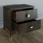 Тумба прикроватная с двумя ящиками Elsa Dreams Walnut варинант исполнения - 2 | Loft Concept в Самаре