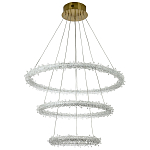 Многоярусная кольцевая люстра с хрустальным декором Gilbertine Crystals Ring Chandelier варинант исполнения - 2 | Loft Concept в Самаре