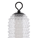 Настольная лампа с прозрачным факутрным стеклянным плафоном Sonora варинант исполнения - 3 | Loft Concept в Самаре