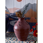 Ваза бордовая с 4-мя фактурными ручками Vase Burgundy Glaze варинант исполнения - 3 | Loft Concept в Самаре