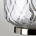 Настольная лампа с цилиндрическим абажуром и прозрачным стеклянным основанием Quintiesse варинант исполнения - 5 | Loft Concept в Самаре