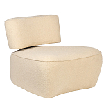 Кресло бежевое без подлокотников с обивкой из ткани букле Space of Freedom варинант исполнения - 1 | Loft Concept в Самаре