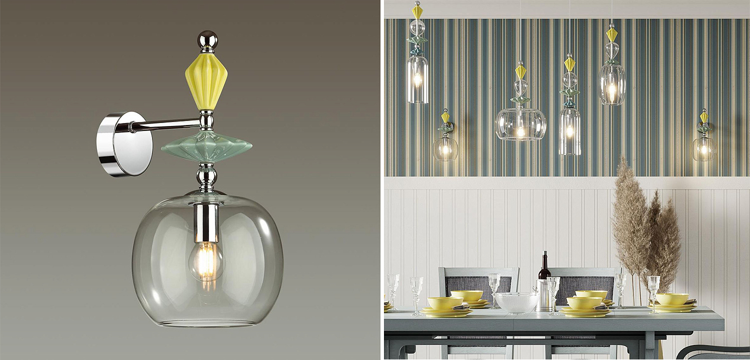 Бра Iris Glas wall lamp A chrome Бра Iris Glas wall lamp A chrome - Loft-Concept в Самаре