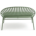 Зелёная скамья из стали Goodwin Metal Bench Green варинант исполнения - 3 | Loft Concept в Самаре