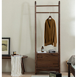 Вешалка деревянная с 2- мя ящиками Moon Walnut Furniture варинант исполнения - 1 | Loft Concept в Самаре