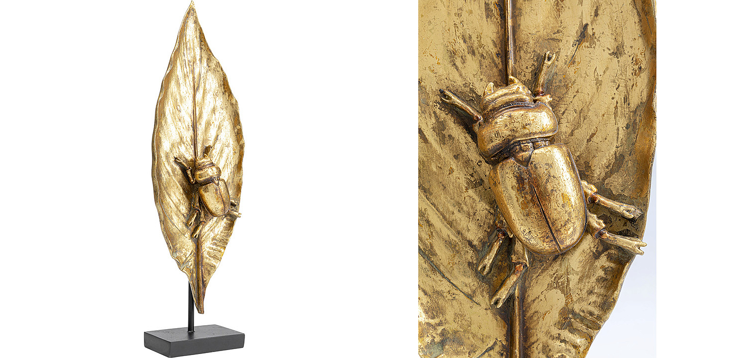 Статуэтка Golden Beetle on a leaf - Loft-Concept в Самаре