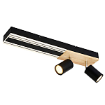 Потолочный светильник черный GAVIN WOOD варинант исполнения - 1 | Loft Concept в Самаре