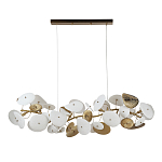 Люстра с белыми и золотистыми цветами G9 Dahlia Flowers Lamp варинант исполнения - 3 | Loft Concept в Самаре