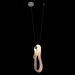 Подвесной светильник белого цвета с изогнутым плафоном Flow Loop варинант исполнения - 3 | Loft Concept в Самаре