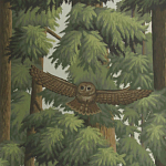 Обои ручная роспись Redwoods Colourway SC-281 on scenic paper варинант исполнения - 2 | Loft Concept в Самаре