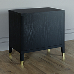 Прикроватная тумбочка с полкой Elsa Dreams Black варинант исполнения - 4 | Loft Concept в Самаре