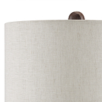 Настольная лампа из мрамора с тканевым абажуром Seductress варинант исполнения - 2 | Loft Concept в Самаре