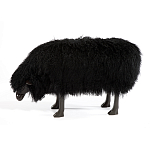 Банкетка Овечка черная Sheep Bench Black head down варинант исполнения - 1 | Loft Concept в Самаре