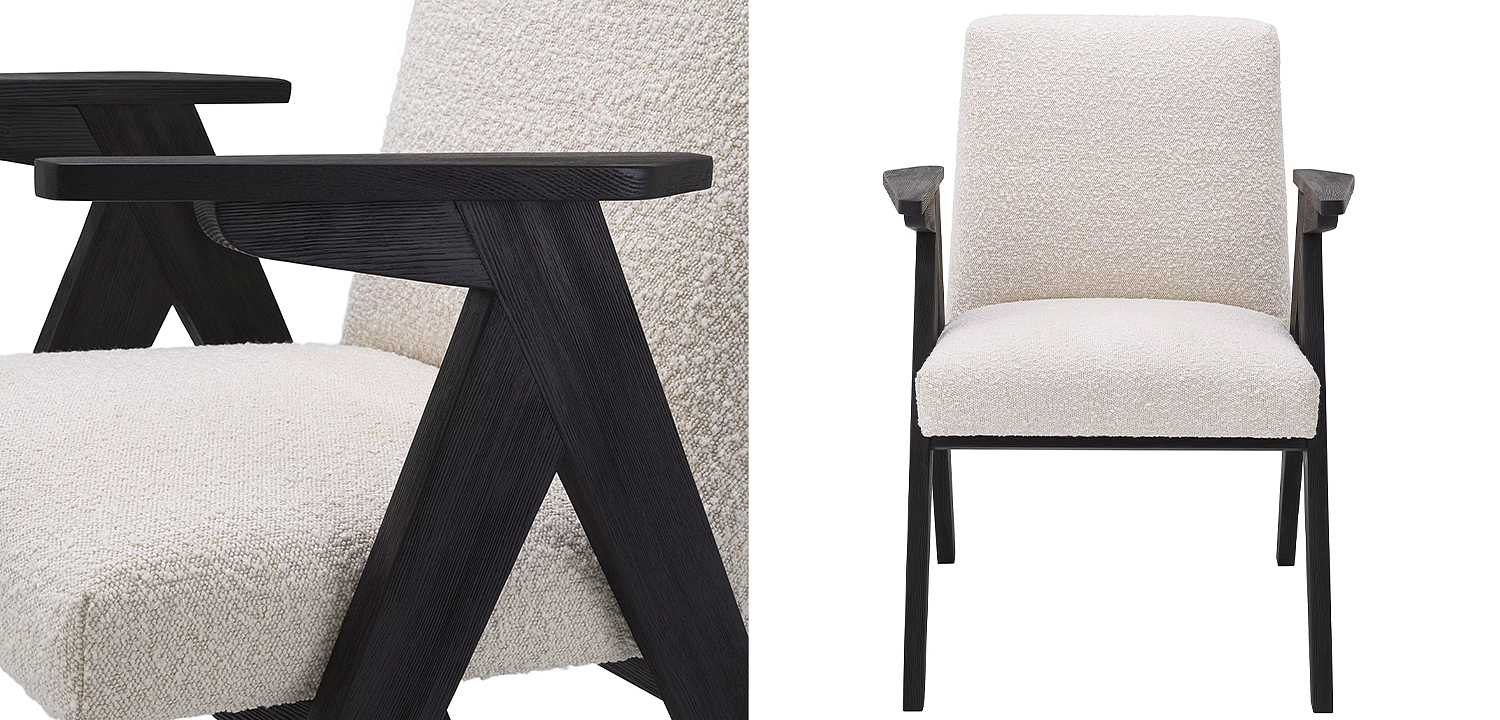 Стул Eichholtz Dining Chair Bobo Boucle Стул Eichholtz Dining Chair Bobo Boucle - Loft-Concept в Самаре