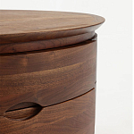 Прикроватный столик из дерева с 2-мя ящиками Moon Walnut Furniture варинант исполнения - 5 | Loft Concept в Самаре