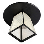 Обеденный стол с круглой чёрной столешницей и плетёным основанием Savanna Round Table варинант исполнения - 2 | Loft Concept в Самаре