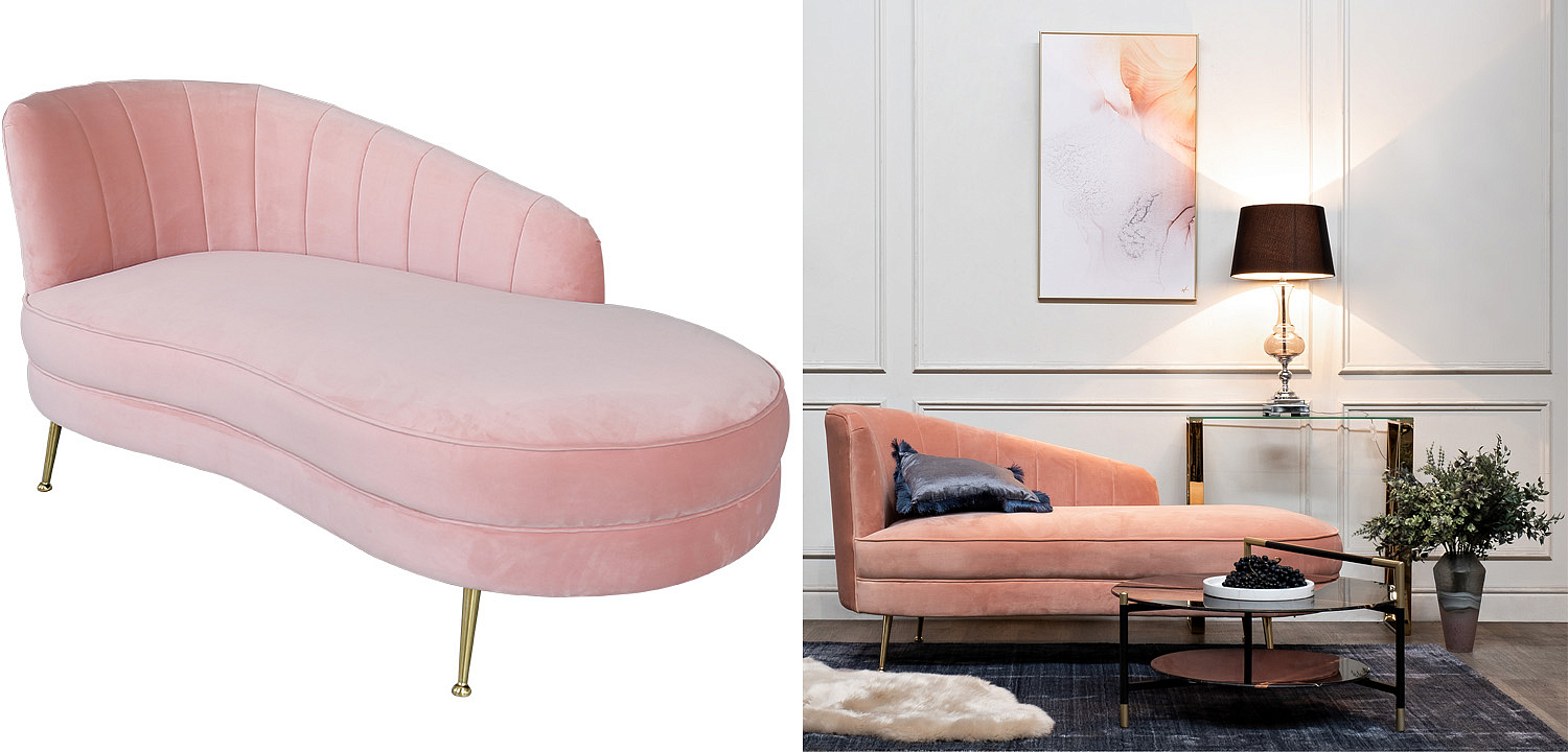 Кушетка Pink Velur Кушетка Pink Velur - Loft-Concept в Самаре