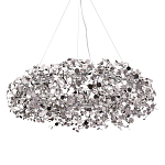 Люстра подвесная круглая с многочисленными металлическими круглыми элементами Terzani Argent варинант исполнения - 1 | Loft Concept в Самаре