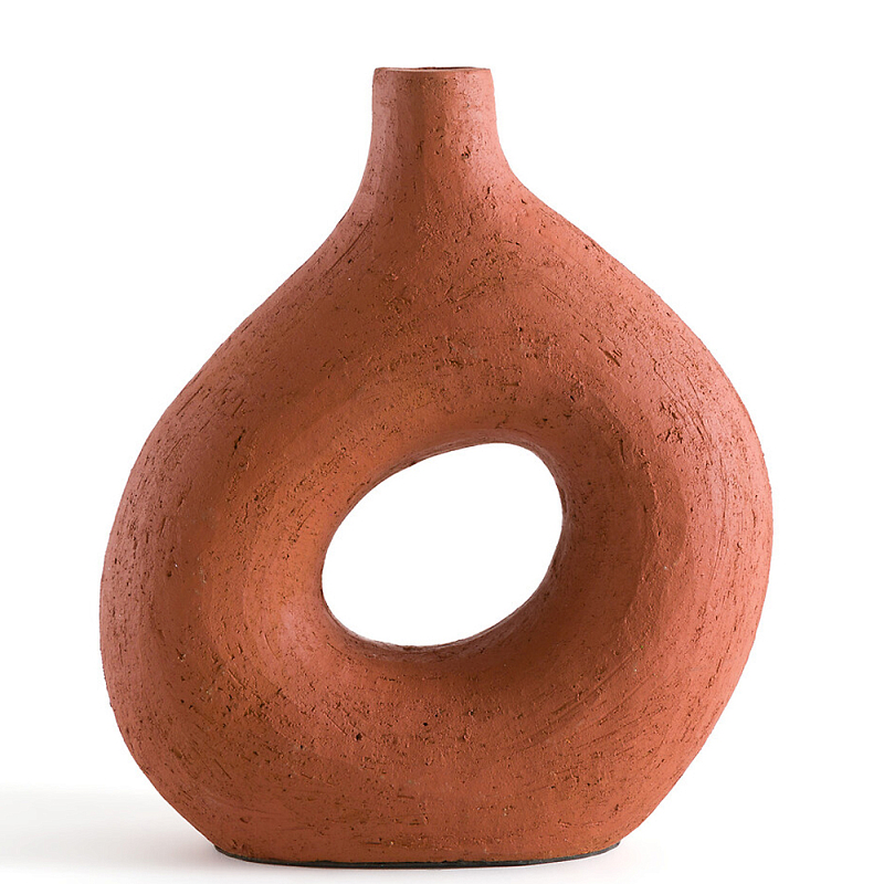 Ваза декоративная керамическая Ceramic Vase Белый Терракотовый Ваза декоративная керамическая Ceramic Vase Белый Терракотовый в Самаре | Loft Concept