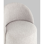 Пуф Loreen со спинкой вращающийся букле светло-серый варинант исполнения - 2 | Loft Concept в Самаре