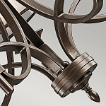 Люстра с белыми тканевыми абажурами в прозрачных стеклянных цилиндрах Kichler варинант исполнения - 20 | Loft Concept в Самаре