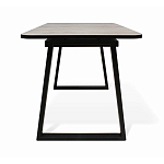 Стол обеденный раздвижной с прямоугольной бежевой столешницей Magali варинант исполнения - 4 | Loft Concept в Самаре