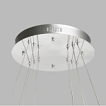 Люстра с тремя кольцами цвета хром и прозрачными хрустальными шарами по периметру Sacramento Transparent Balls Chandelier варинант исполнения - 11 | Loft Concept в Самаре