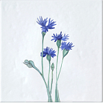 Плитка с узором Васильки варинант исполнения - 2 | Loft Concept в Самаре