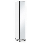 Шкаф-пенал белый с зеркальной дверцей Strict Lines варинант исполнения - 2 | Loft Concept в Самаре