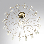 Люстра подвесная из металла с хрустальными прозрачными подвесками Quasar 81 варинант исполнения - 5 | Loft Concept в Самаре