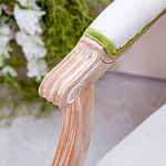 Стул с подлокотниками золотистый из бука с изображением птиц и цветов Blooming Birds 2 варинант исполнения - 2 | Loft Concept в Самаре