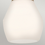 Подвесной светильник каплевидной формы с комбинированным плафоном из стали и белого матового стекла Kichler варинант исполнения - 13 | Loft Concept в Самаре