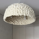 Вязаный подвесной светильник из шерсти Dome Wool Lamp  варинант исполнения - 3 | Loft Concept в Самаре