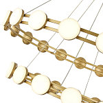 Люстра двухъярусная с круглыми светодиодными источниками света Maxine Light варинант исполнения - 8 | Loft Concept в Самаре