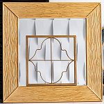 Зеркало квадратное в фактурной раме Pattern варинант исполнения - 1 | Loft Concept в Самаре