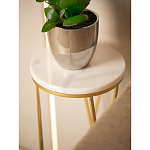 Столик дизайнерский Beige marble варинант исполнения - 5 | Loft Concept в Самаре