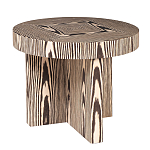 Столик журнальный круглый с полосатым узором Zebroids варинант исполнения - 1 | Loft Concept в Самаре