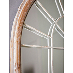 Зеркало-окно настенное в венецианском стиле с деревянной рамой бежевого цвета Venetian Smooth варинант исполнения - 7 | Loft Concept в Самаре