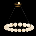 Люстра круглая с матовыми белыми шарами PEARLS Suspension варинант исполнения - 3 | Loft Concept в Самаре
