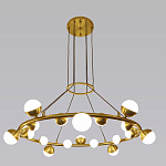 Люстра подвесная светодиодная с плафонами в форме шара Italian Globe Cedar Moss Light варинант исполнения - 4 | Loft Concept в Самаре