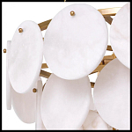 Люстра трехъярусная с подвесками из округлых элементов Cryptocrystalline Stone варинант исполнения - 4 | Loft Concept в Самаре