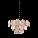 Люстра трехъярусная с подвесками из округлых элементов Cryptocrystalline Stone варинант исполнения - 2 | Loft Concept в Самаре