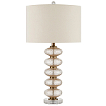 Настольная лампа с фактурным стеклянным корпусом Glamorous Pommel варинант исполнения - 3 | Loft Concept в Самаре