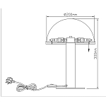 Настольная лампа c абажуром в форме купола из натурального камня  Heavenly Harmony варинант исполнения - 7 | Loft Concept в Самаре