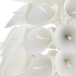 Люстра белая каплевидной формы из цветков лилии White Natural Lines варинант исполнения - 2 | Loft Concept в Самаре