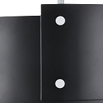 Потолочный светильник круглый светодиодный Semicircular White Panels чёрный варинант исполнения - 1 | Loft Concept в Самаре