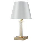 Настольная лампа с белым тканевым абажуром в форме конуса Laurent варинант исполнения - 5 | Loft Concept в Самаре