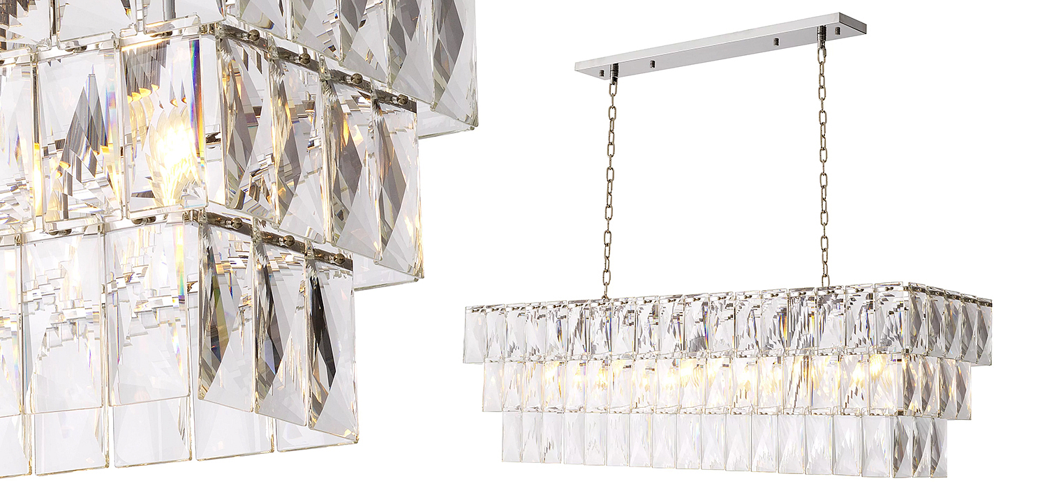 Люстра Eichholtz Chandelier Amazone Rectangular Silver Люстра Eichholtz Chandelier Amazone Rectangular Silver - Loft-Concept в Самаре