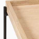 Консоль деревянной столешницей и полкой Wooden Table Top and Shelf варинант исполнения - 2 | Loft Concept в Самаре