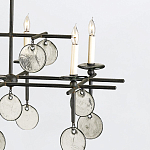 Люстра подвесная с 8-ю лампами и стеклянными круглыми подвесками Currey & Company варинант исполнения - 5 | Loft Concept в Самаре